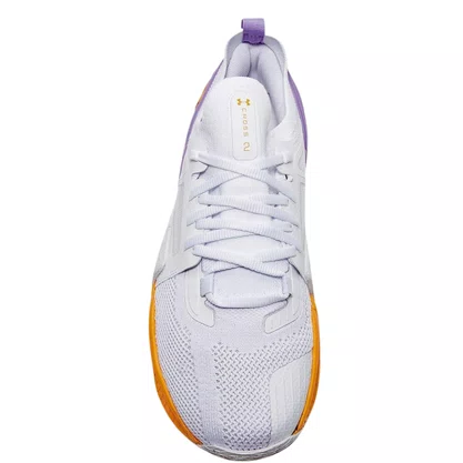 Tênis Under Armour Unissex UA Tribase Cross 2 Branco Lilás Laranja