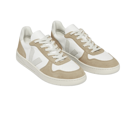 Tênis V-10 Choromefree Leather Extra White Natural Sahara