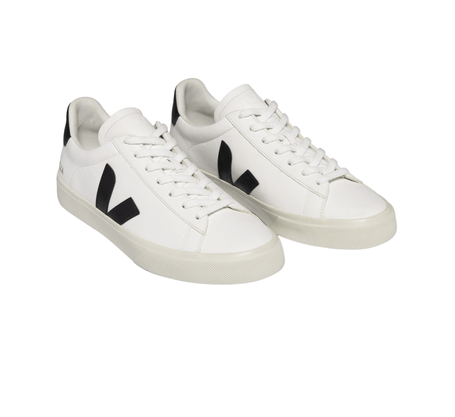 Tênis Veja Campo Chromefree Leather Extra White Black 