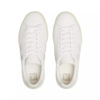 Tênis Veja Campo Feminino White Natural Couro