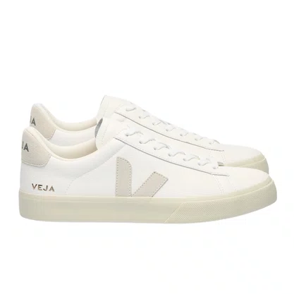 Tênis Veja Campo Feminino White Natural Couro