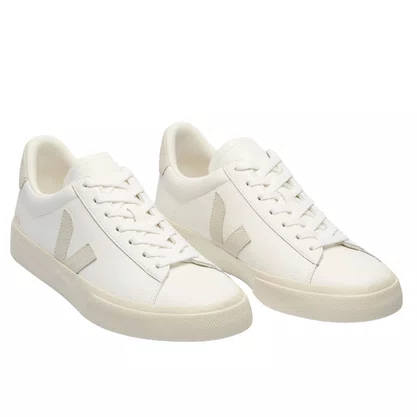 Tênis Veja Campo Feminino White Natural Couro