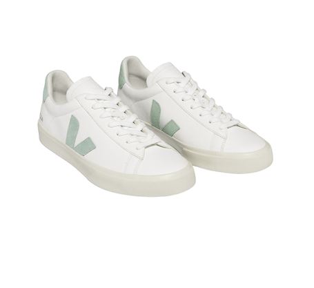 Tênis Veja Campo White Matcha Couro Chromefree
