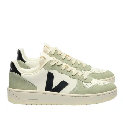 Tênis Veja Feminino V-10 Black Clay Couro