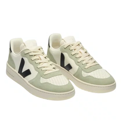 Tênis Veja Feminino V-10 Black Clay Couro