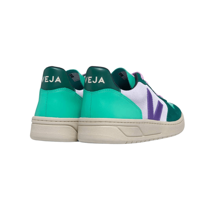 Tênis Veja Feminino V-10 Multico Swan Purple Pierre Couro Camurça