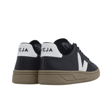 Tênis Veja Feminino V-12 Black White Dune Couro