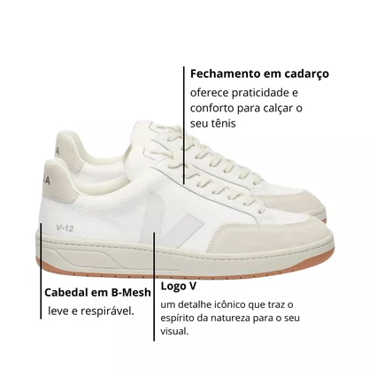 Tênis Veja V-12 White Natural 