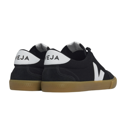 Tênis Veja Feminino Volley Canvas Black White Natural