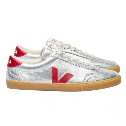 Tênis Veja Feminino Volley Silver Pepper Couro 