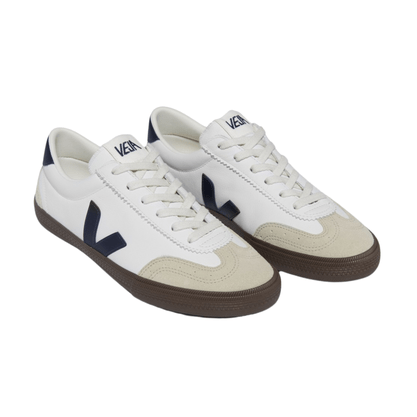 Tênis Veja Feminino Volley White Nautico Bark Couro 