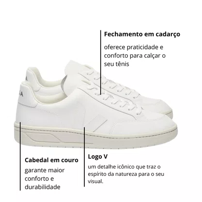 Tênis Veja V-12 Leather Extra White
