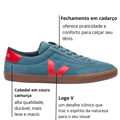 Tênis Veja Panenka Feminino California Pepper Bark Couro Camurça