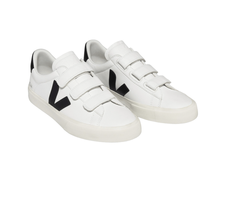 Tênis Veja Recife Logo Chromefree Leather Extra White Black 