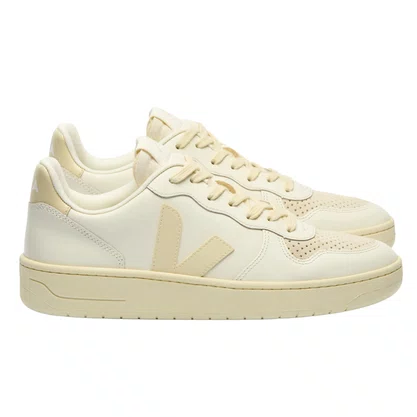 Tênis Veja V-10 Feminino Pure Calcaire Couro