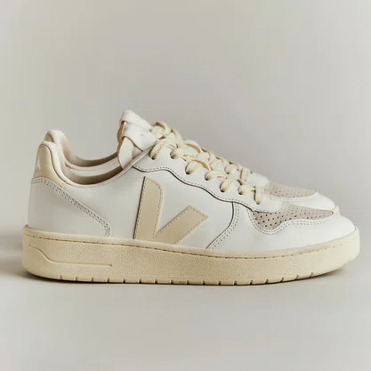 Tênis Veja V-10 Feminino Pure Calcaire Couro