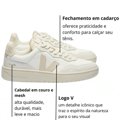 Tênis Veja V-90 Feminino White Pierre