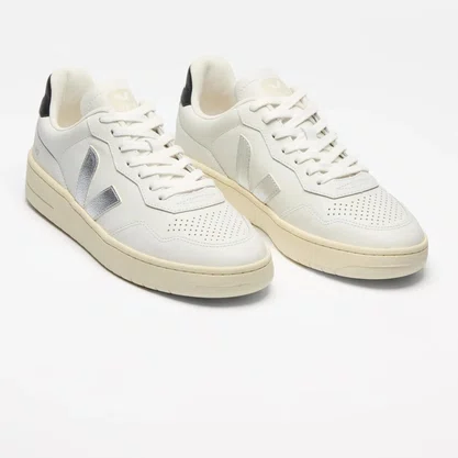 Tênis Veja V-90 Leather White Silver Black