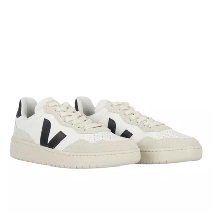 Tênis Veja V-90 Masculino White Black Couro