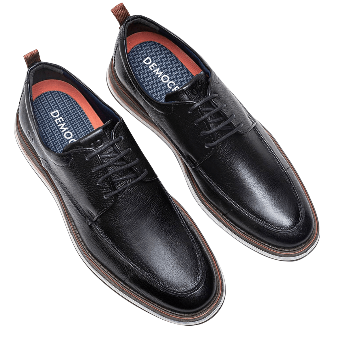 Sapato Democrata Metropolitan Type Preto Couro