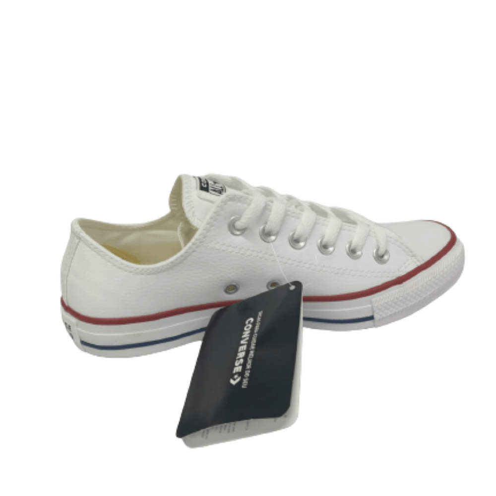 Tênis Converse All Star Branco Couro Plataforma - Berti Maria