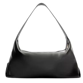 Bolsa AnaCapri Feminina Tiracolo Hobo Preta - Grande