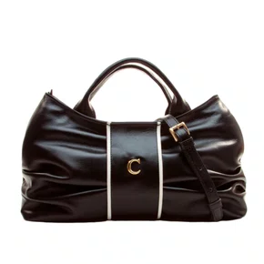 Bolsa Cecconello Feminina Preta Couro Média