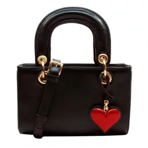 Bolsa Cecconello Feminina Preto Zoe Couro Pequena