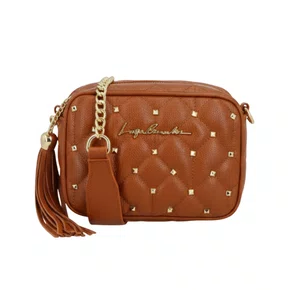 Bolsa Clássica Luiza Barcelos Caramelo Couro - Pequena 