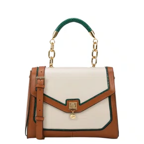 Bolsa Joge Bischoff Feminina Satchel Marrom Caramelo Couro