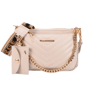 Bolsa Jorge Bischoff Feminina Infinita Off White Couro