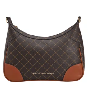 Bolsa Jorge Bischoff Feminina Monograma Hobo - Média