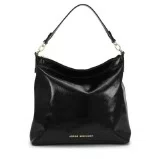 Bolsa Jorge Bischoff Feminina Preta Couro Grande