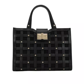 Bolsa Jorge Bischoff Feminina Tote Preto Couro - Grande