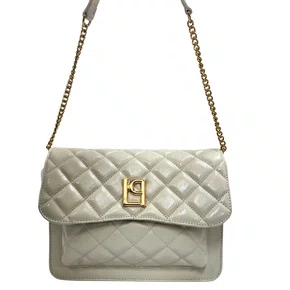 Bolsa Lança Perfume Feminina Matalessê Off White Couro - Média