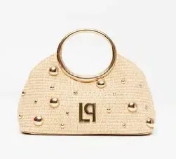 Bolsa Lança Perfume Pequena Palha Toast