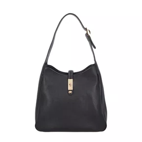 Bolsa Luiza Barcelos Feminina Preta Couro - Média