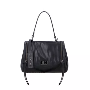 Bolsa Luiza Barcelos Feminina Preta Couro - Pequena