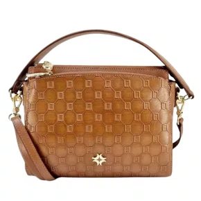 Bolsa Luz da Lua Feminina Ambar Couro - Média 