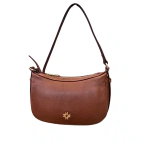 Bolsa Luz da Lua Feminina Ambar Couro - Pequena 