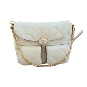 Bolsa Luz da Lua Feminina Matelassê Panna - Média 