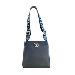 Bolsa Luz da Lua Feminina Netuno Azul Couro - Média 