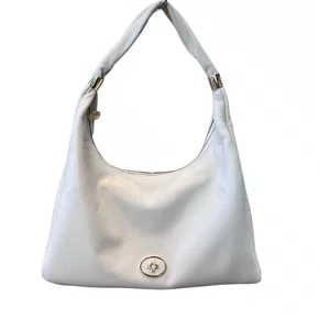 Bolsa Luz da Lua Feminina Panna Couro - Grande 