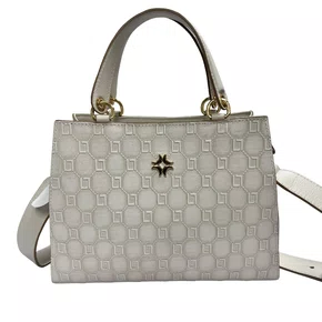 Bolsa Luz da Lua Feminina Panna Couro - Média 