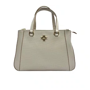 Bolsa Luz da Lua Feminina Panna Couro - Média 