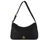 Bolsa Luz da Lua Feminina Preta Couro