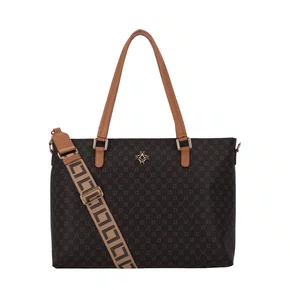 Bolsa Luz da Lua Feminina Shopping Extra Grande Monograma Mocca - Grande 