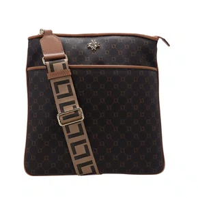 Bolsa Luz da Lua Feminina Tiracolo Média Monograma Mocca