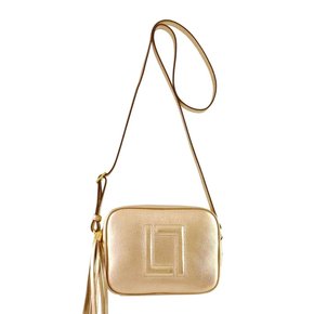 Bolsa Luz da Lua gold Couro - Pequena