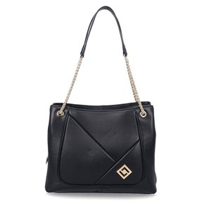 Bolsa Luz da Lua Preta Couro - Grande 